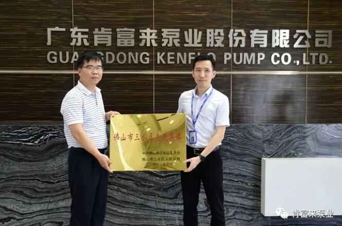 九游·网站入口-九游(中国)公司领导黎宇明(右)代表公司领取牌匾